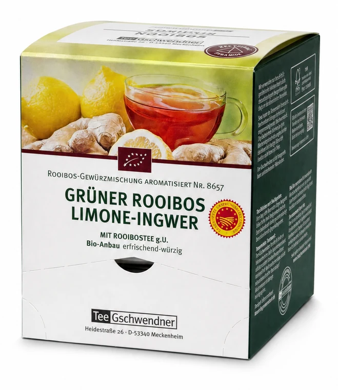 TeeGschwendner Grüner Rooibos Limone-Ingwer