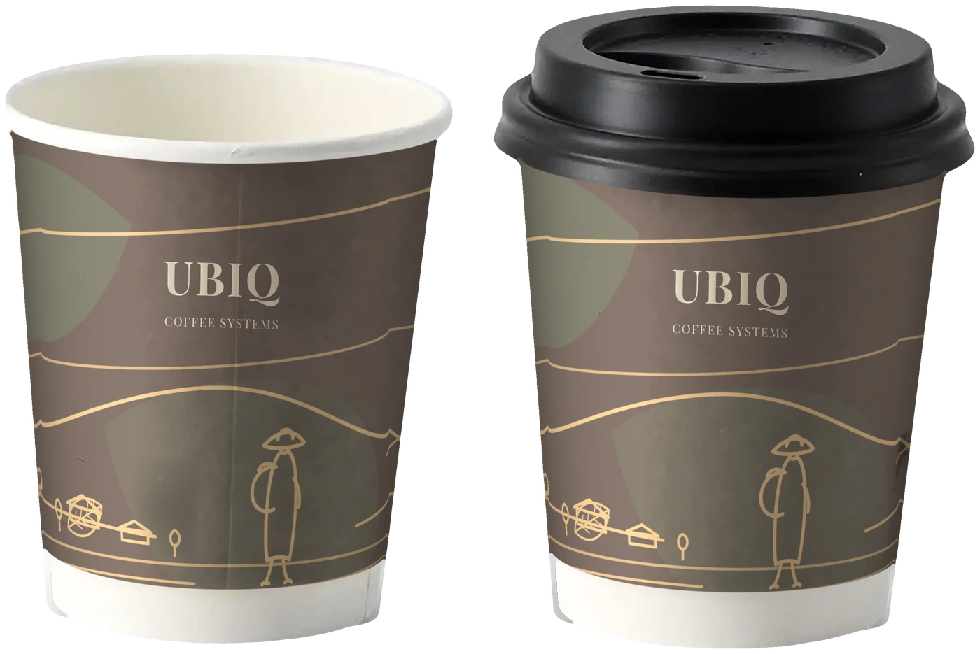 UBIQ-Becher, doppelwandig, 80 mm